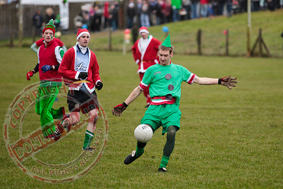 Santa V Elves Charity GAA Match In Newtownbutler among the NTB club members and friends.