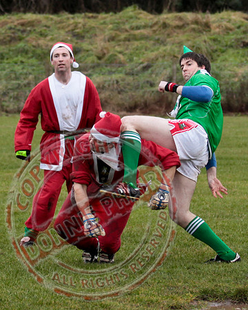 Santa V Elves Charity GAA Match In Newtownbutler among the NTB club members and friends.