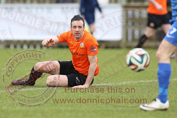 Ballinamallard United (1) V Glenavon (3) in IFA Danske Premier League.