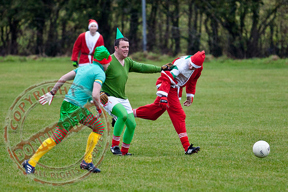 Santa V Elves Charity GAA Match In Newtownbutler among the NTB club members and friends.
