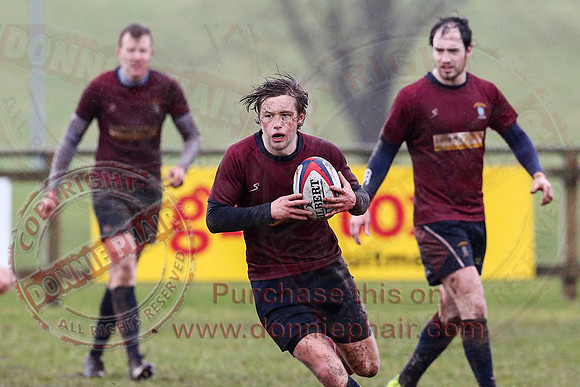 Enniskillen 1st XV (3) V Carrickfergus (20) in Kukri Qualifying Rugby League 2