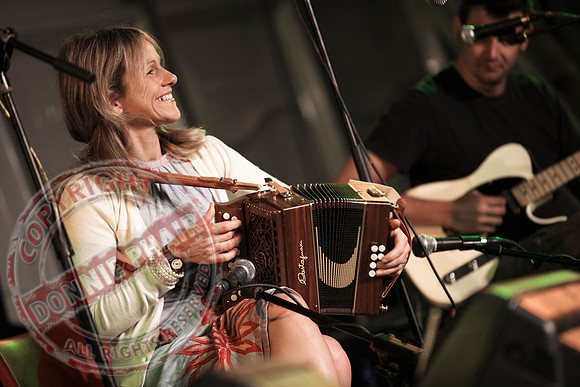 Sharon Shannon and Eleanor Shanley at the Newtownbutler Festival.