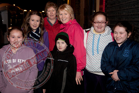 Switching on the Christmas Lights In Irvinestown, County Fermanagh.