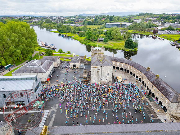 Enniskillen 10km competitors gather in Enniskillen Castle-1