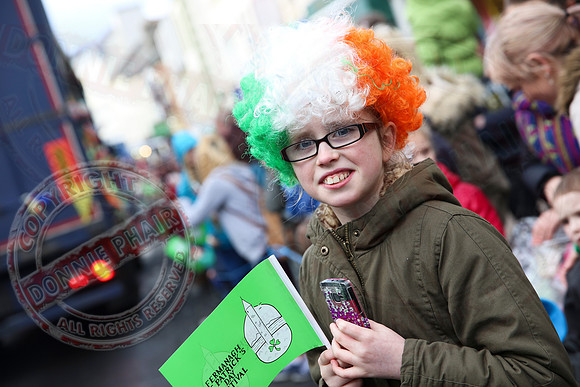 St. Patrick's Day celebrations in Enniskillen, County Fermanagh.