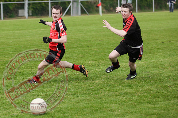 Brookeborough V Maguiresbridge in Senior Men GAA League Football.