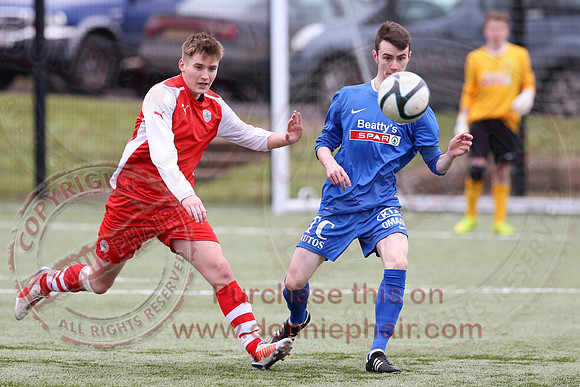 Ballinamallard Youth (2) V Cliftonville Youth (3) in IFA Youth League.