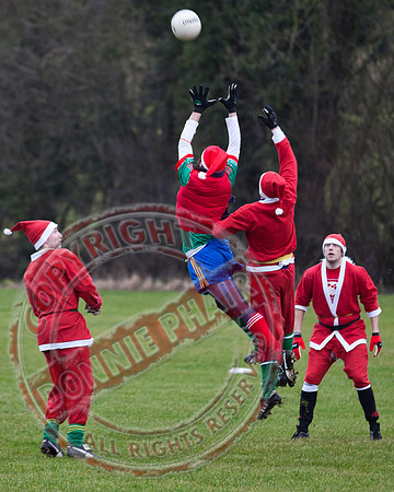 Santa V Elves Charity GAA Match In Newtownbutler among the NTB club members and friends.