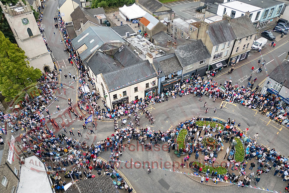 Aerial Photos of the Annual County Fermanagh Twelfth Demonstration In Irvinestown-13