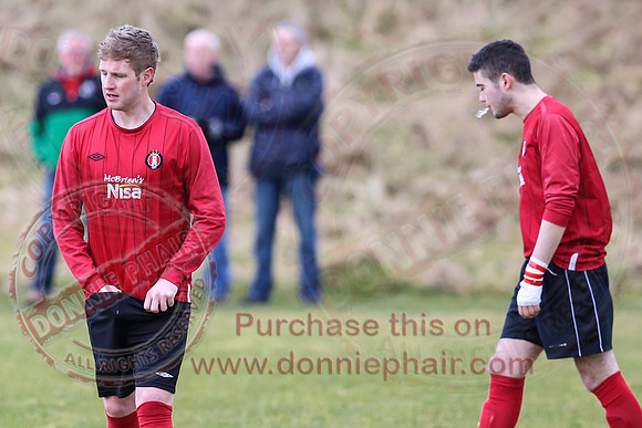 Irvinestown Wanderers (1) V Ardoyne (2) in Irish Junior Cup.