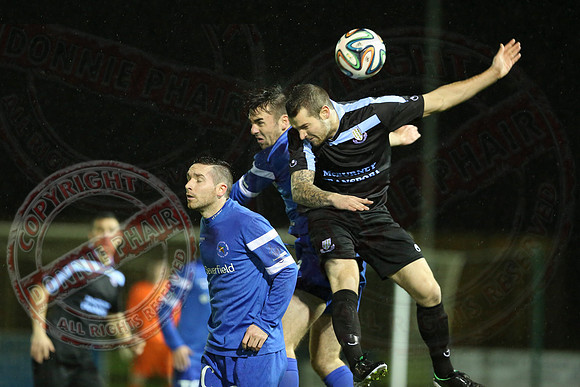 Ballinamallard United (2) V Ballymena United (3) in League Cup Semi-Final.