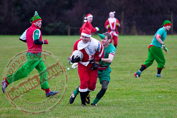 Santa V Elves Charity GAA Match In Newtownbutler among the NTB club members and friends.