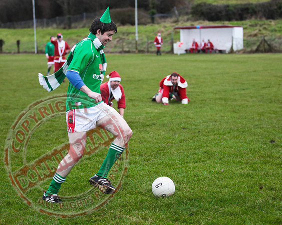 Santa V Elves Charity GAA Match In Newtownbutler among the NTB club members and friends.
