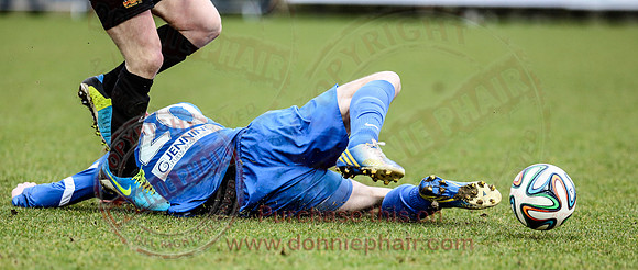 Ballinamallard United (1) V Glenavon (3) in IFA Danske Premier League.