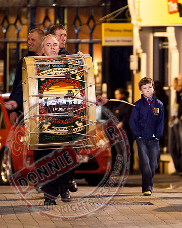 Loyalist Parade in Enniskillen, County Fermanagh.