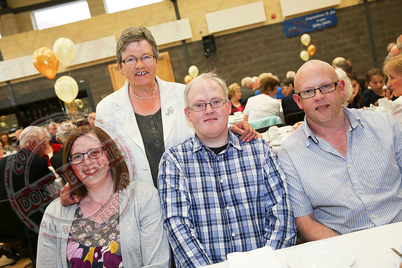 Father McManus celebrates Jubilee as a Priest in Kinawley Community Centre.