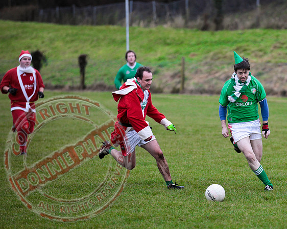 Santa V Elves Charity GAA Match In Newtownbutler among the NTB club members and friends.