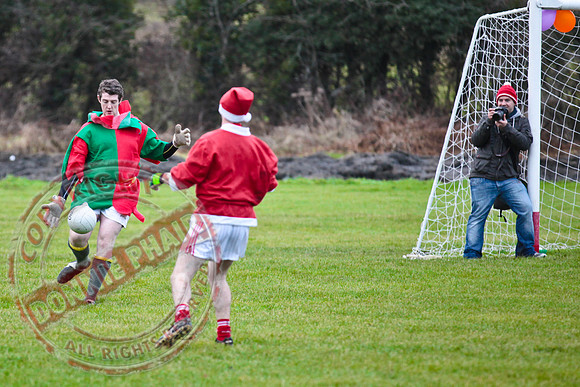 Santa V Elves Charity GAA Match In Newtownbutler among the NTB club members and friends.