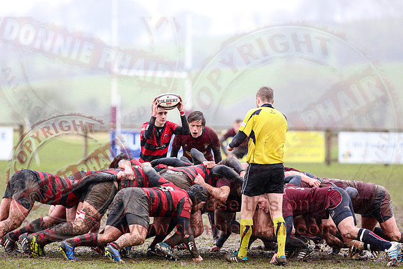 Enniskillen 1st XV (3) V Carrickfergus (20) in Kukri Qualifying Rugby League 2