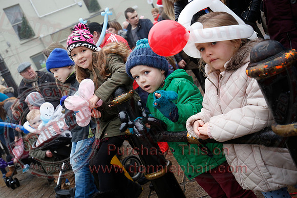 Switching on Christmas Lights in Enniskillen