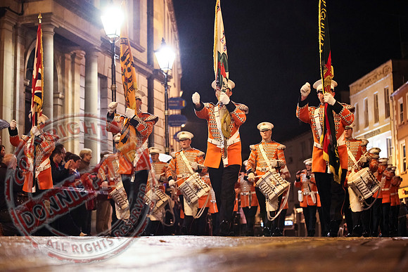 Loyalist Parade in Enniskillen, County Fermanagh.