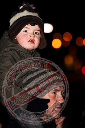 Switching on the Christmas Lights In Irvinestown, County Fermanagh.
