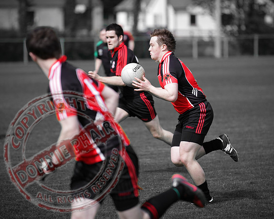 Brookeborough V Maguiresbridge in Senior Men GAA League Football.