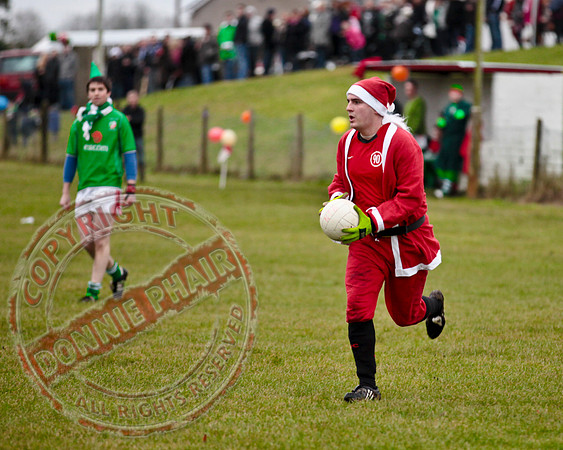 Santa V Elves Charity GAA Match In Newtownbutler among the NTB club members and friends.