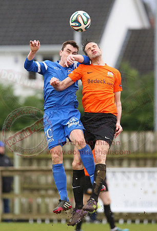 Ballinamallard United (1) V Glenavon (3) in IFA Danske Premier League.