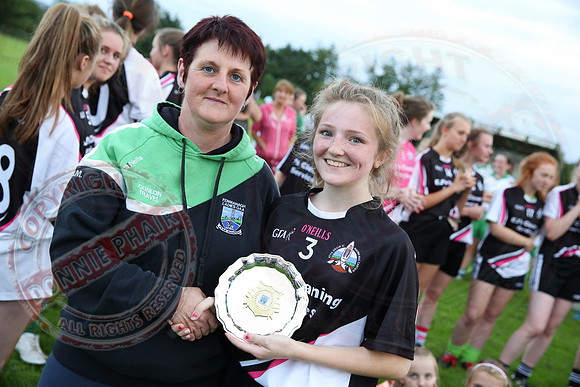 Aghadrumsee (1-14) V Ederney (1-05) in Girls U16 GAA Division One Final.