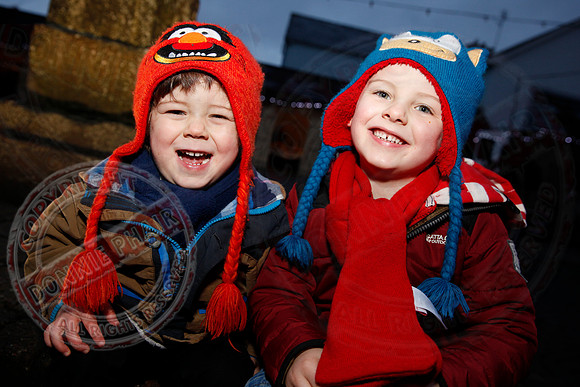 Turning on Christmas Lights in Lisnaskea.