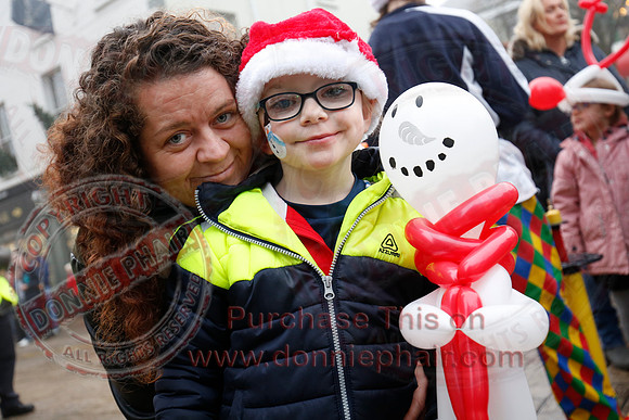 Switching on Christmas Lights in Enniskillen
