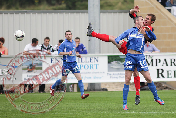 Ballinamallard FC V Dungannon Swifts in IFL Premium League Game.