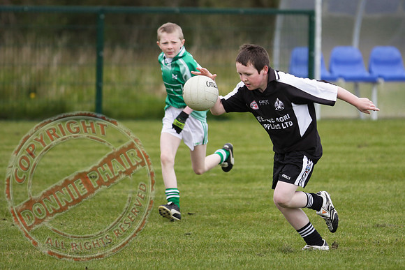 Celebrating Aghadrumsee GAA Club new playing field the U12 Aghadrumsee GAA Team play local rivals Roslea.