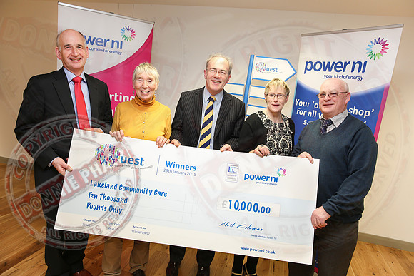 Power NI Reps hand over £10,000 to Lakeland Community Care