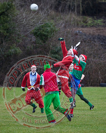 Santa V Elves Charity GAA Match In Newtownbutler among the NTB club members and friends.