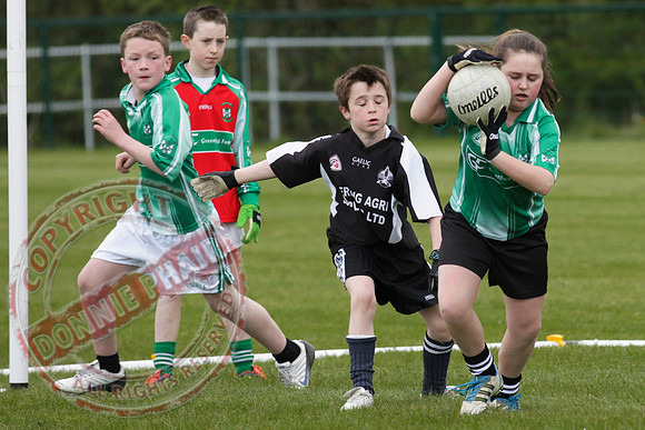 Celebrating Aghadrumsee GAA Club new playing field the U12 Aghadrumsee GAA Team play local rivals Roslea.