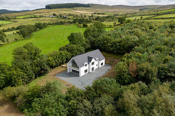 Aerial photo of home near Omagh, Co. Tyrone