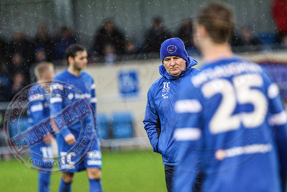 Ballinamallard United (0) v Portadown (2) in Danske Bank IFA Premier League.