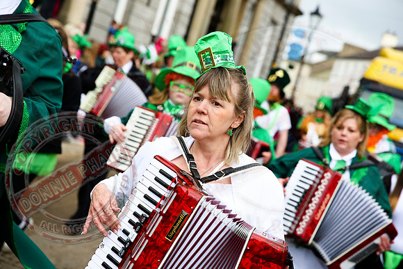 St. Patrick's Day celebrations in Enniskillen, County Fermanagh.