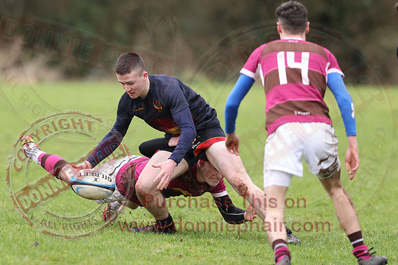 Enniskillen Royal ERGS (33) V Dungannon Royal (40) in Rugby Quarter-Final Ulster Subsidiary Schools Cup-4