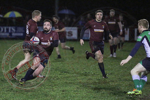 Enniskillen 1st XV (12) V Omagh (15) in Rugby.