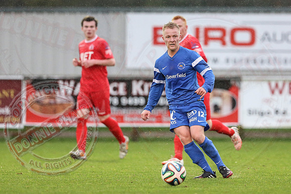 Ballinamallard United (0) v Portadown (2) in Danske Bank IFA Premier League.