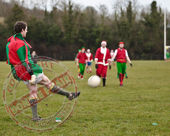 Santa V Elves Charity GAA Match In Newtownbutler among the NTB club members and friends.