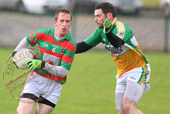 Derrylin (0-9) V Lisnaskea (1-12) in Senior GAA Foobtall League, Division 2A.