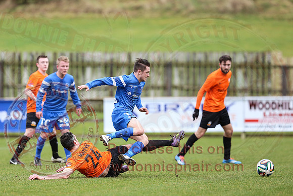 Ballinamallard United (1) V Glenavon (3) in IFA Danske Premier League.