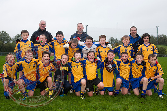 Roslea V Enniskillen Gaels in U12 GAA Football B Final.