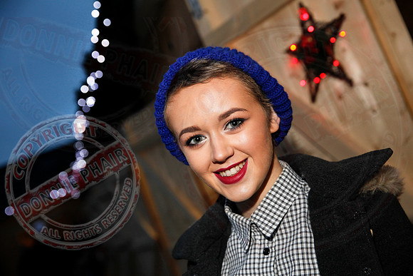 Turning on Christmas Lights in Lisnaskea.
