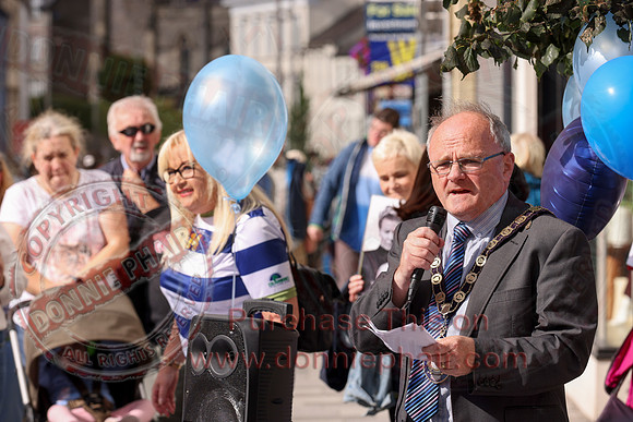 Justice for Noah Donohoe rally at the Diamond in Enniskillen-13