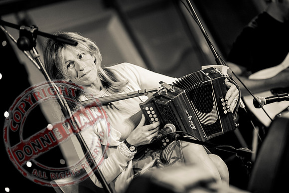 Sharon Shannon and Eleanor Shanley at the Newtownbutler Festival.